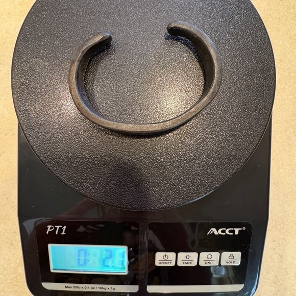 Hand Forged Iron Cuff Bracelet Womens Size 8 - Picture 5 of 8